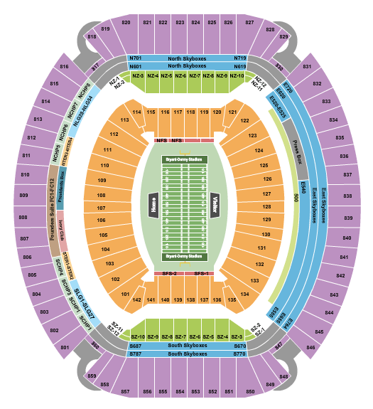 Saban Field Iron Bowl Seating Chart